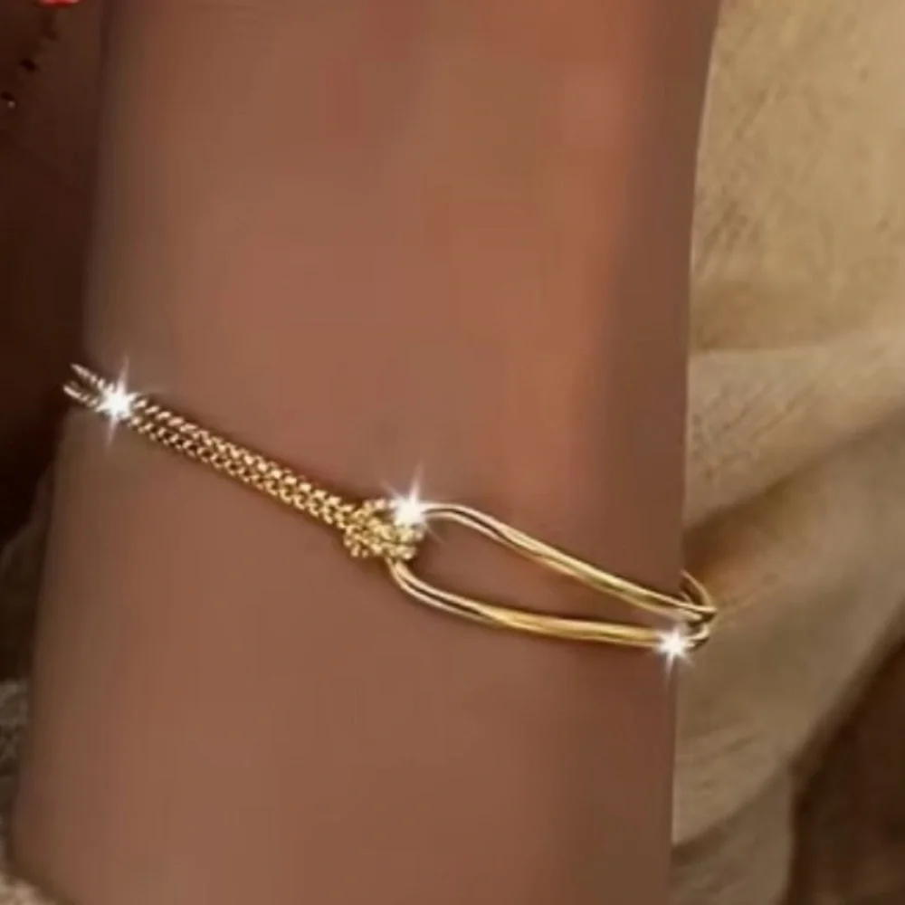 Elegant Gold Bracelet 18K gold plated. - Picture 5 of 8